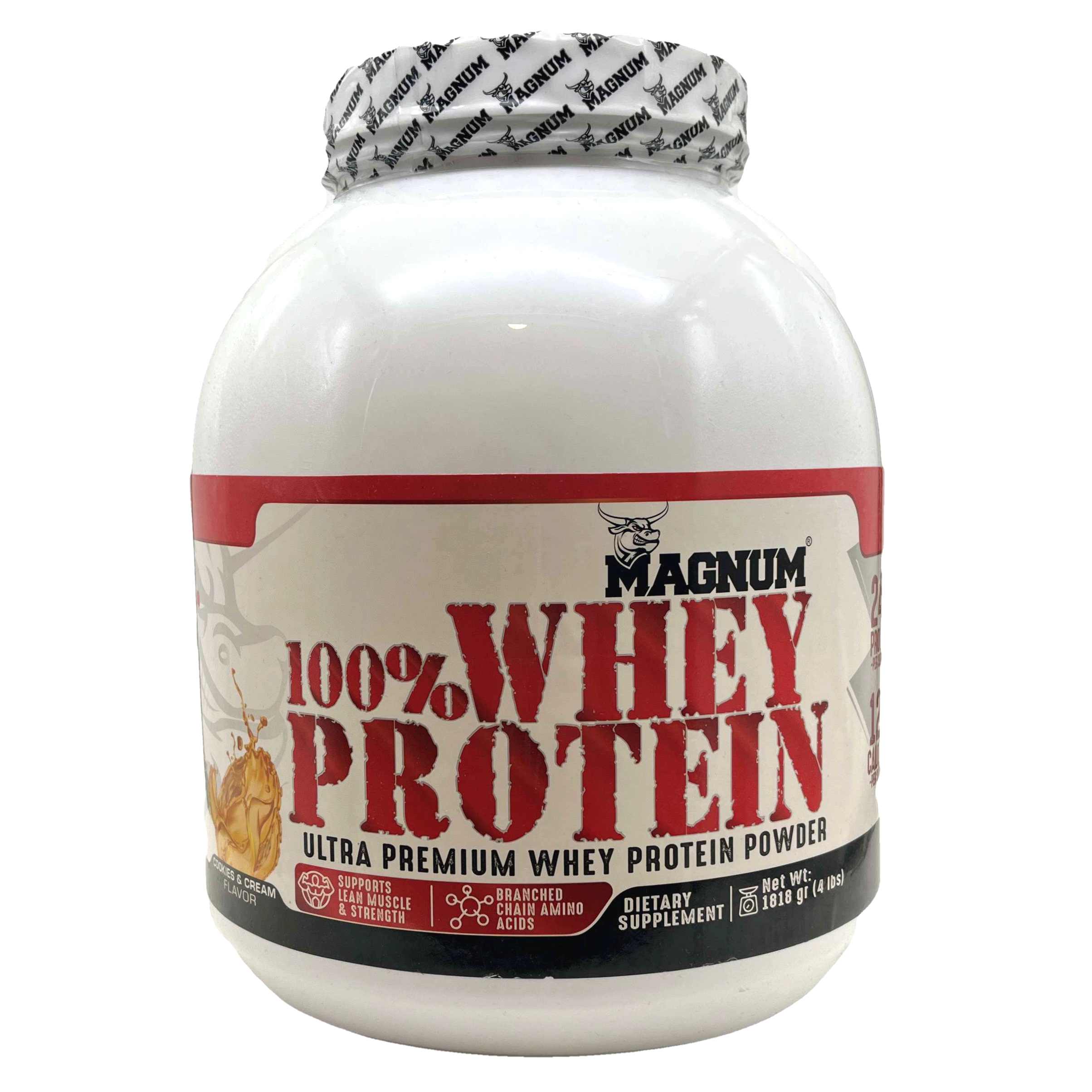 پودر وی پروتئین 100 درصد مگنوم (بیسکوئیت کرمدار) 1818 گرم Magnum Whey